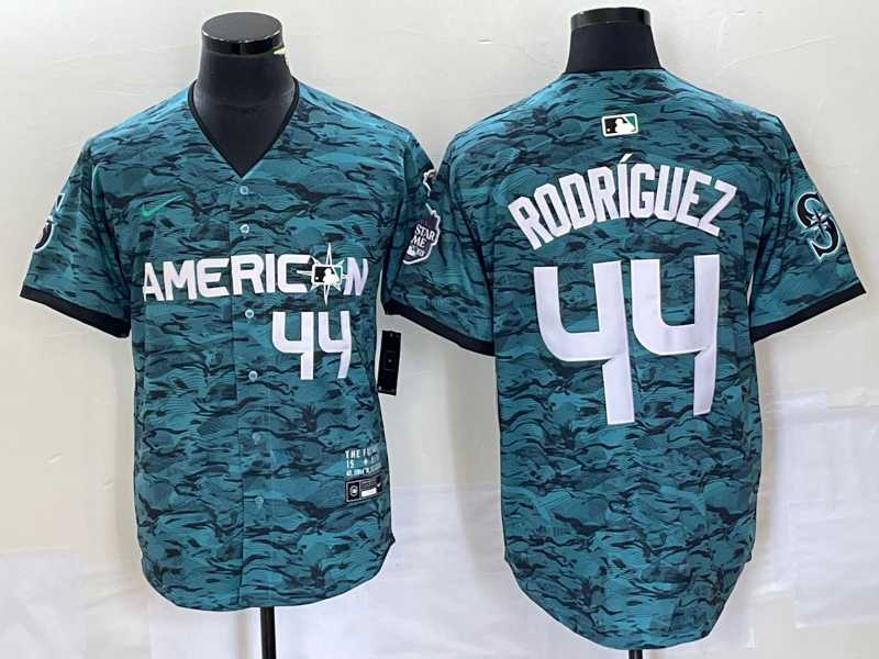 Men's Seattle Mariners #44 Julio Rodriguez Teal 2023 All Star Cool Base With Patch Stitched Baseball Jersey,We sell and wholesale Men's Seattle Mariners #44 Julio Rodriguez Teal 2023 All Star Cool Base With Patch Stitched Baseball Jersey on line form chian!